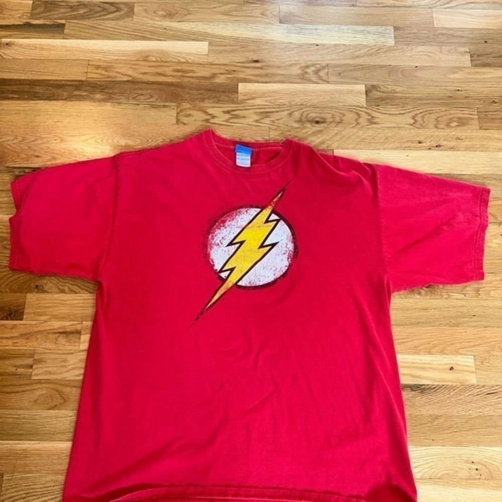 VINTAGE THE FLASH T-SHIRT JUSTICE LEAGIE SIZE 2XL
